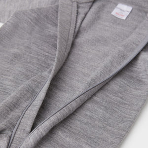 Merino Kids Grey Thermal All-In-One from the Polarn O. Pyret outerwear collection. Made using ethically sourced materials.