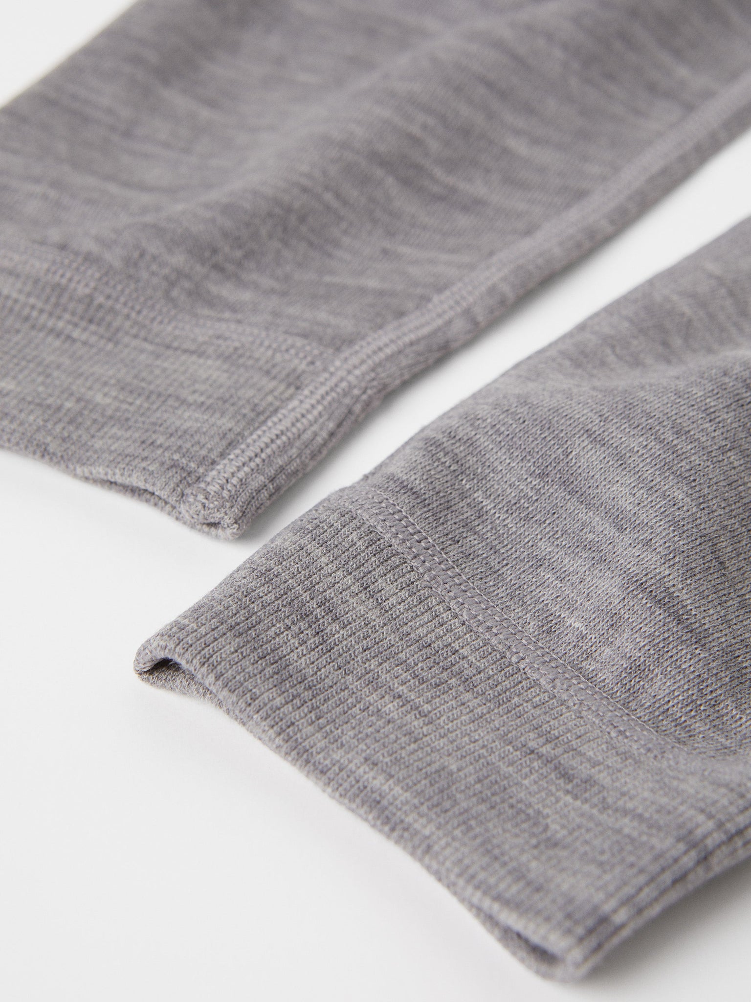 Terry Wool Grey Kids Thermal Leggings from the Polarn O. Pyret outerwear collection. Made using ethically sourced materials.