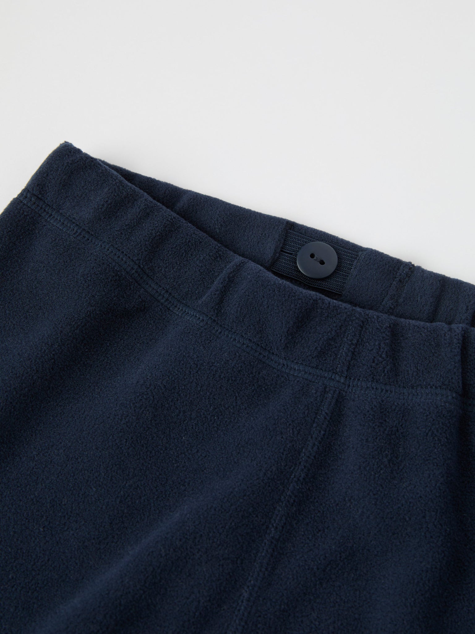 Navy Fleece Kids Thermal Trousers from the Polarn O. Pyret outerwear collection. Made using ethically sourced materials.