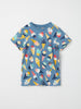 Blue Ice Cream Print T-Shirt from the Polarn O. Pyret kidswear collection. Clothes made using sustainably sourced materials.