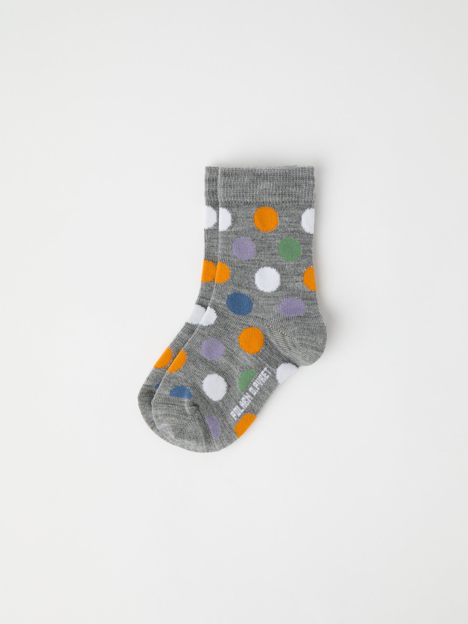 Dotty Merino Kids Socks from Polarn O. Pyret kidswear. Clothes made using sustainably sourced materials.