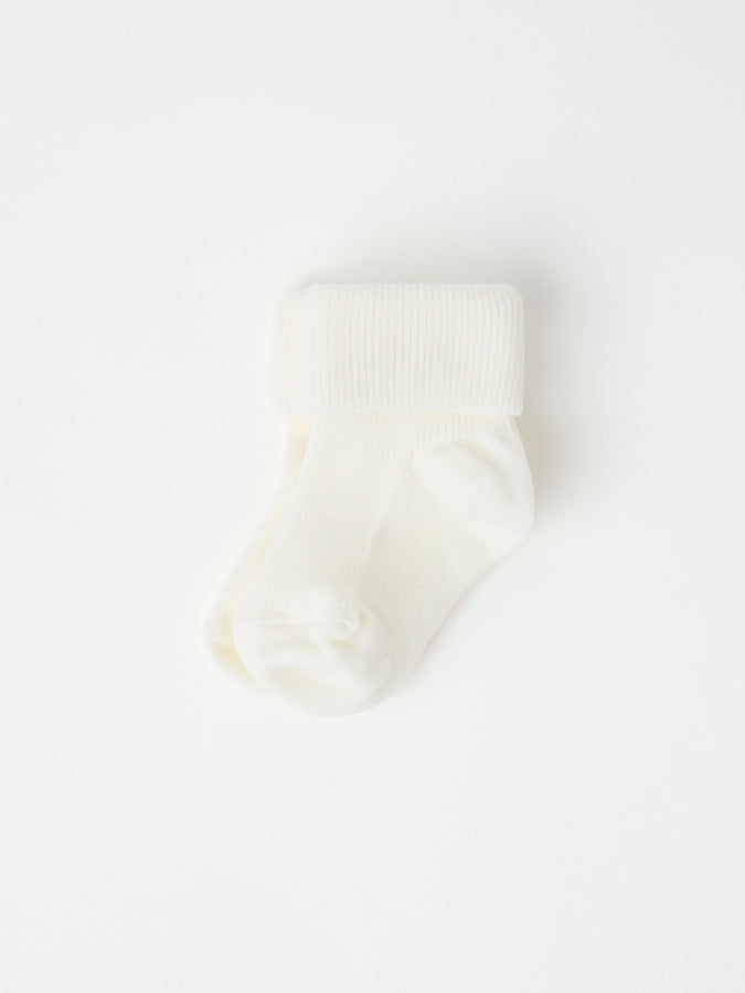 White Merino Baby Socks from the Polarn O. Pyret baby collection. The best ethical kids clothes