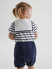 Breton Stripe Short Sleeve Babygrow 1-2m / 56