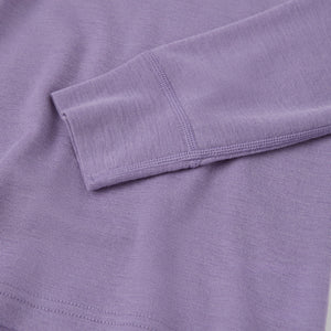 Purple Thermal Merino Kids Top from the Polarn O. Pyret kidswear collection. The best ethical kids outerwear.