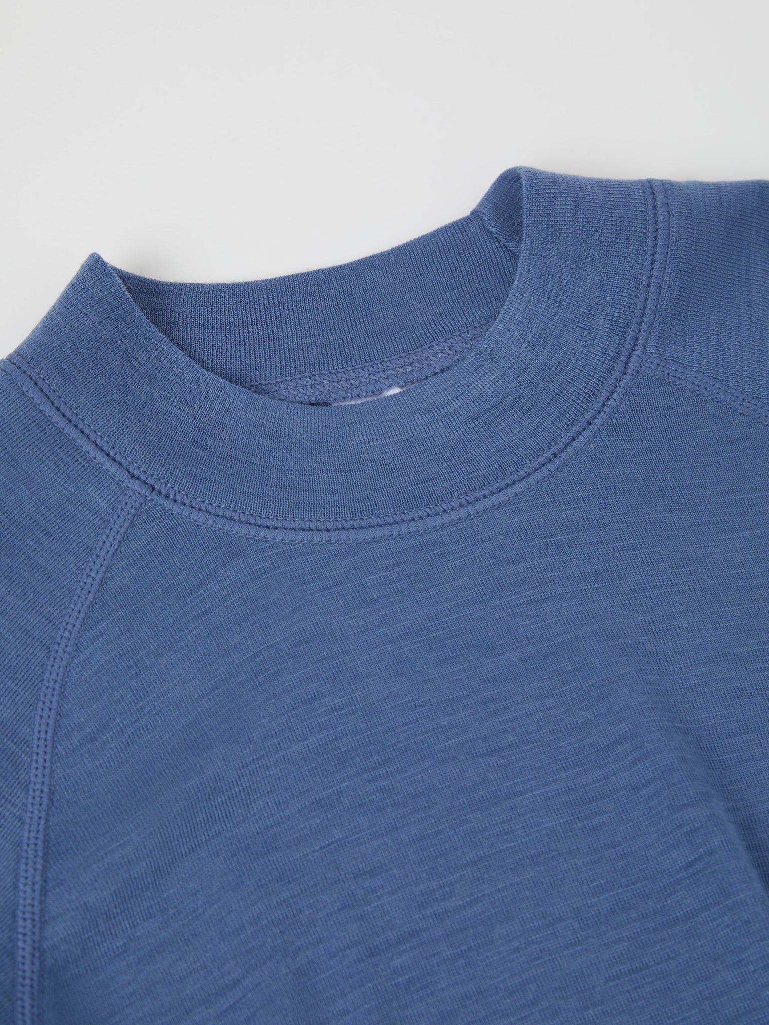 Blue Thermal Merino Kids Top from the Polarn O. Pyret kidswear collection. Made using ethically sourced materials.