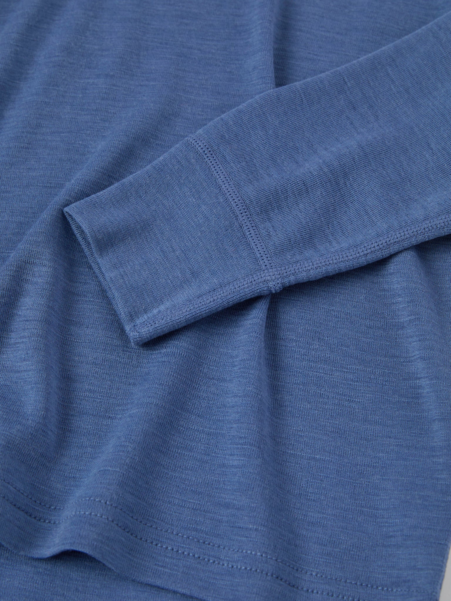 Blue Thermal Merino Kids Top from the Polarn O. Pyret kidswear collection. Made using ethically sourced materials.