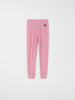 Pink Thermal Merino Kids Leggings from the Polarn O. Pyret kidswear collection. Ethically produced kids outerwear.