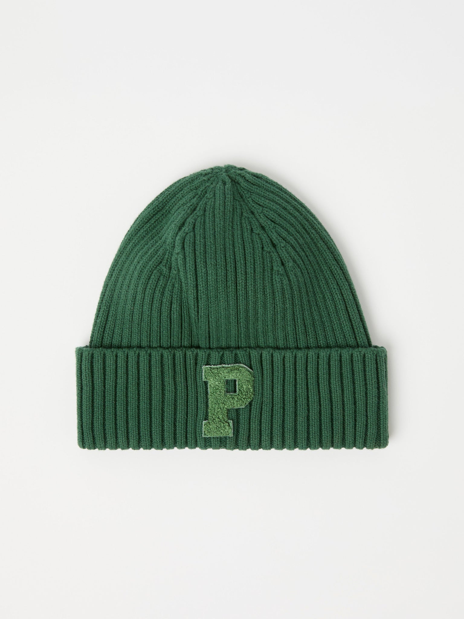 Green Rib Knit Kids Hat from the Polarn O. Pyret kidswear collection. Made using ethically sourced materials.