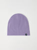 Purple Merino Wool Kids Beanie Hat from the Polarn O. Pyret kidswear collection. The best ethical kids outerwear.