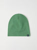 Green Merino Wool Kids Beanie Hat from the Polarn O. Pyret kidswear collection. Ethically produced kids outerwear.