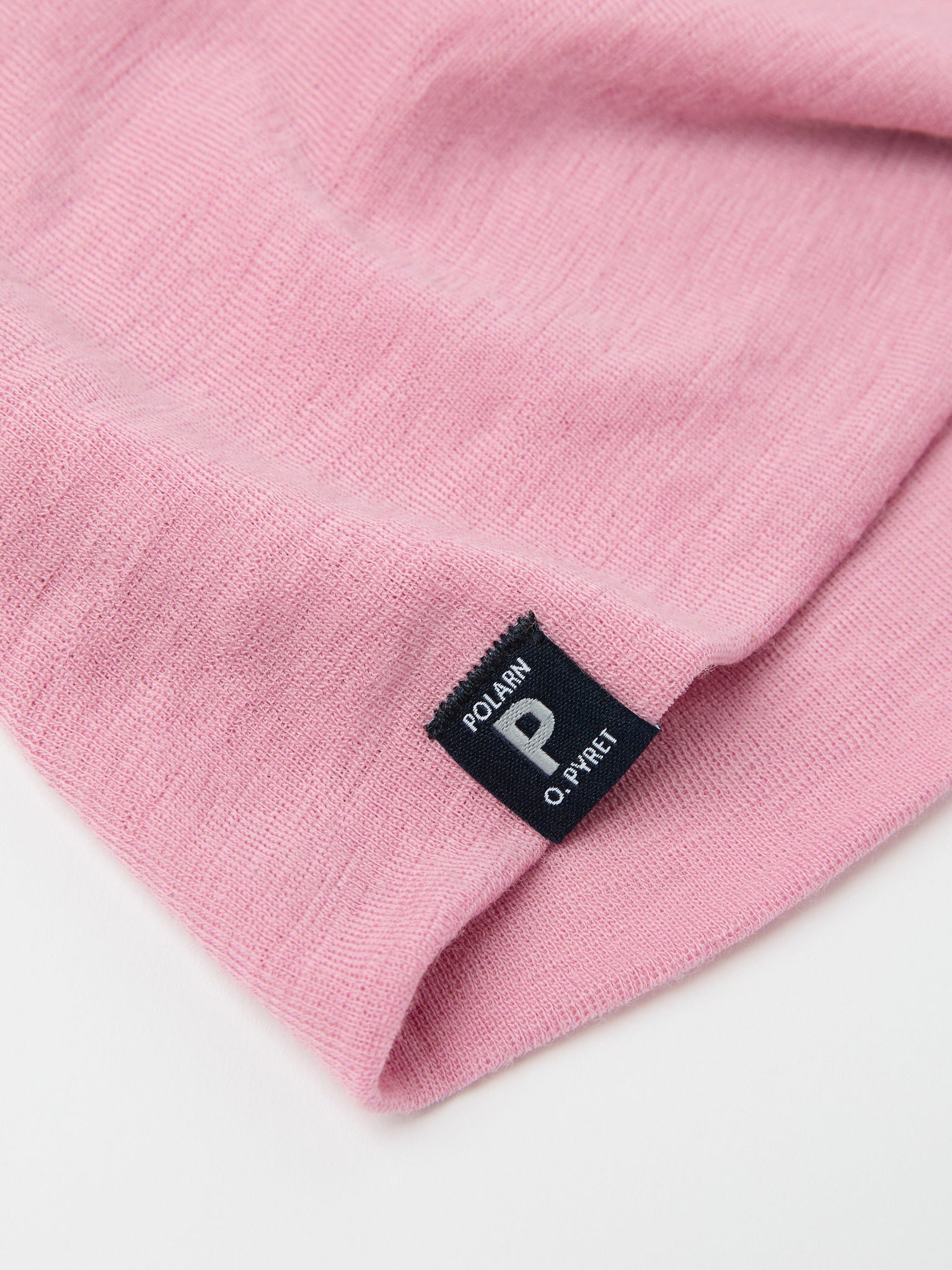 Pink Kids Merino Neck Warmer from the Polarn O. Pyret kidswear collection. Ethically produced kids outerwear.