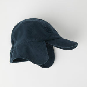 Navy Windproof Fleece Kids Hat from the Polarn O. Pyret kidswear collection. Quality kids clothing made to last.