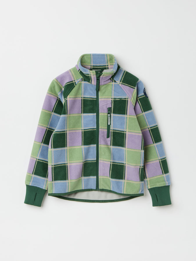 Checked Waterproof Kids Fleece Jacket from the Polarn O. Pyret kidswear collection. Quality kids clothing made to last.