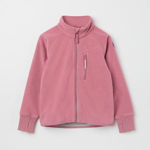 Pink Waterproof Kids Fleece Jacket from the Polarn O. Pyret kidswear collection. Made using ethically sourced materials.