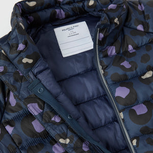 Blue Water Resistant Kids Puffer Jacket from the Polarn O. Pyret kidswear collection. Quality kids clothing made to last.