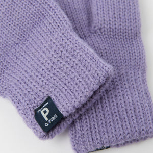 Purple Wool Kids Mittens from the Polarn O. Pyret kidswear collection. Ethically produced kids outerwear.