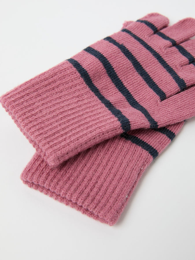 Pink Kids Wool Magic Gloves from the Polarn O. Pyret kidswear collection. The best ethical kids outerwear.