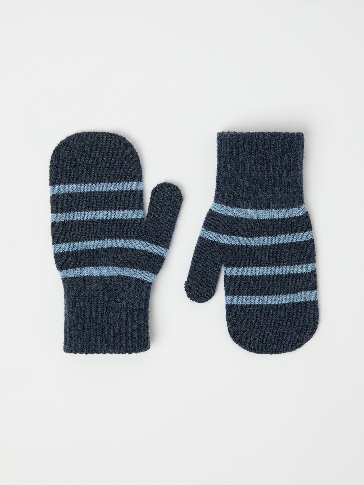 Blue Kids Wool Magic Mittens from the Polarn O. Pyret kidswear collection. Ethically produced kids outerwear.