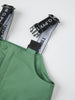 Green Waterproof Kids Shell Dungarees from the Polarn O. Pyret kidswear collection. The best ethical kids outerwear.