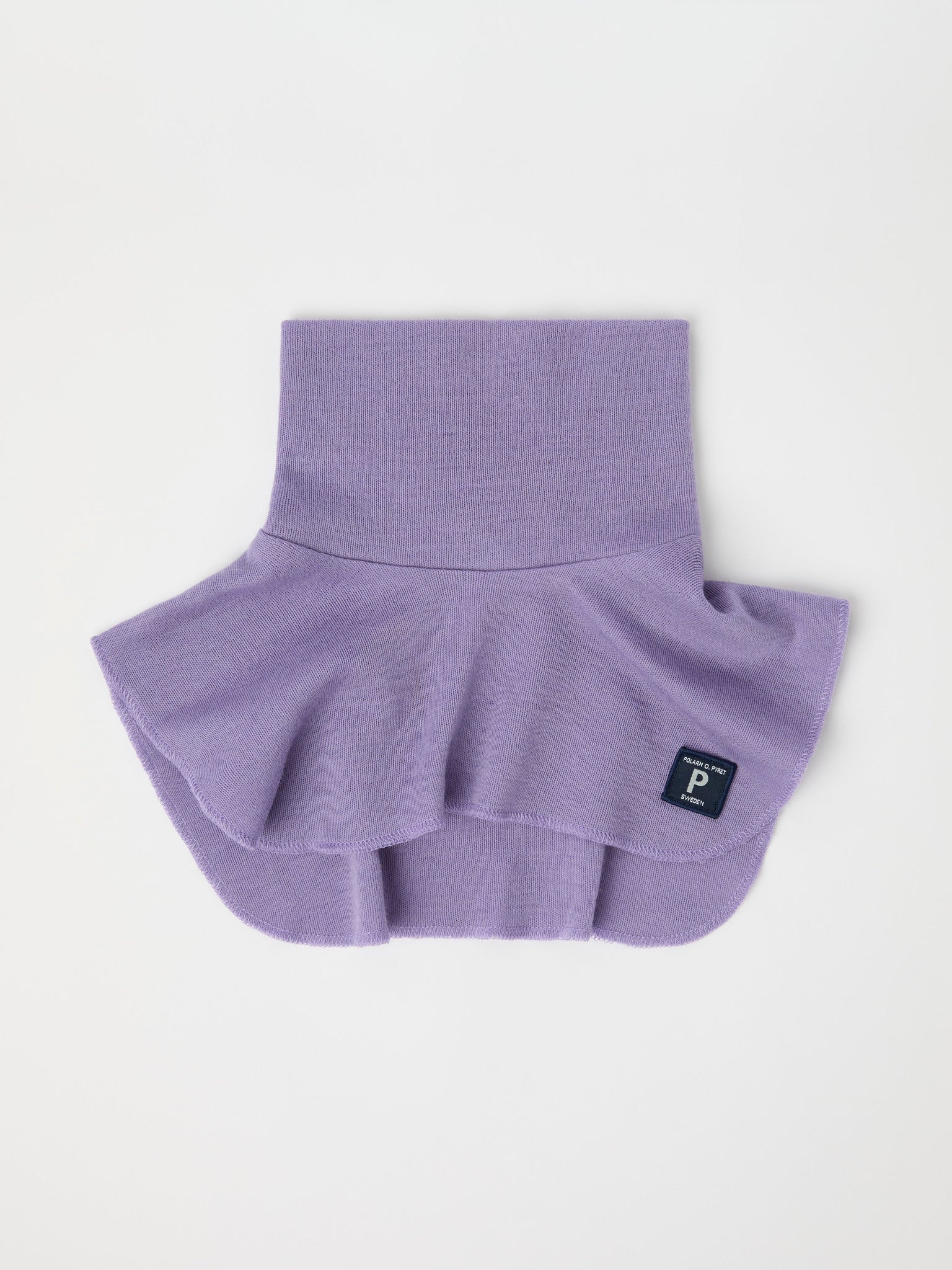 Purple Kids Merino Polo Neck Warmer from the Polarn O. Pyret kidswear collection. Quality kids clothing made to last.