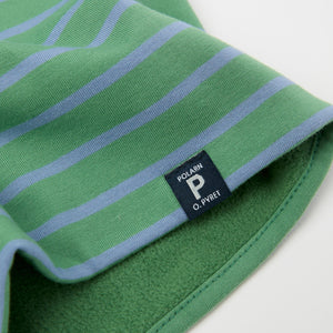 Green Fleece Lined Kids Neck Warmer from the Polarn O. Pyret kidswear collection. The best ethical kids outerwear.