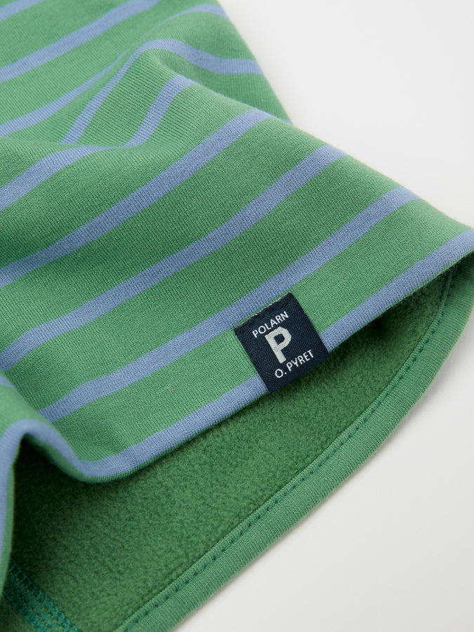 Green Fleece Lined Kids Neck Warmer from the Polarn O. Pyret kidswear collection. The best ethical kids outerwear.