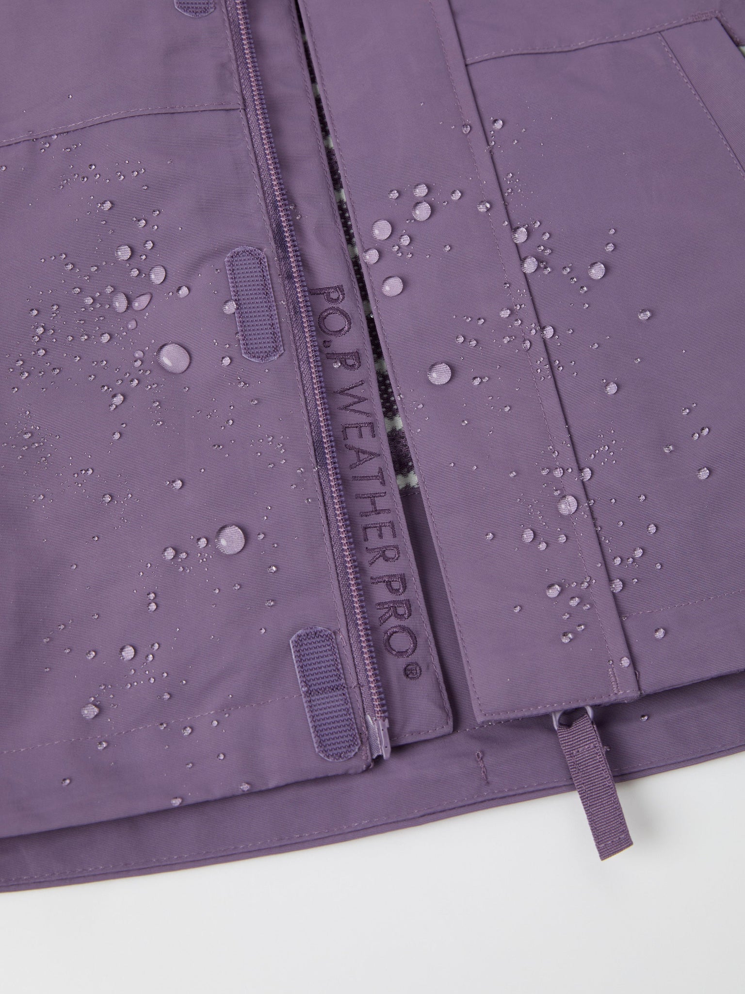 Purple Waterproof Kids School Coat from the Polarn O. Pyret kidswear collection. Quality kids clothing made to last.