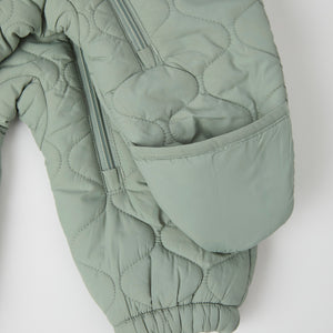 Padded Baby Pramsuit from the Polarn O. Pyret kidswear collection. Quality kids clothing made to last.