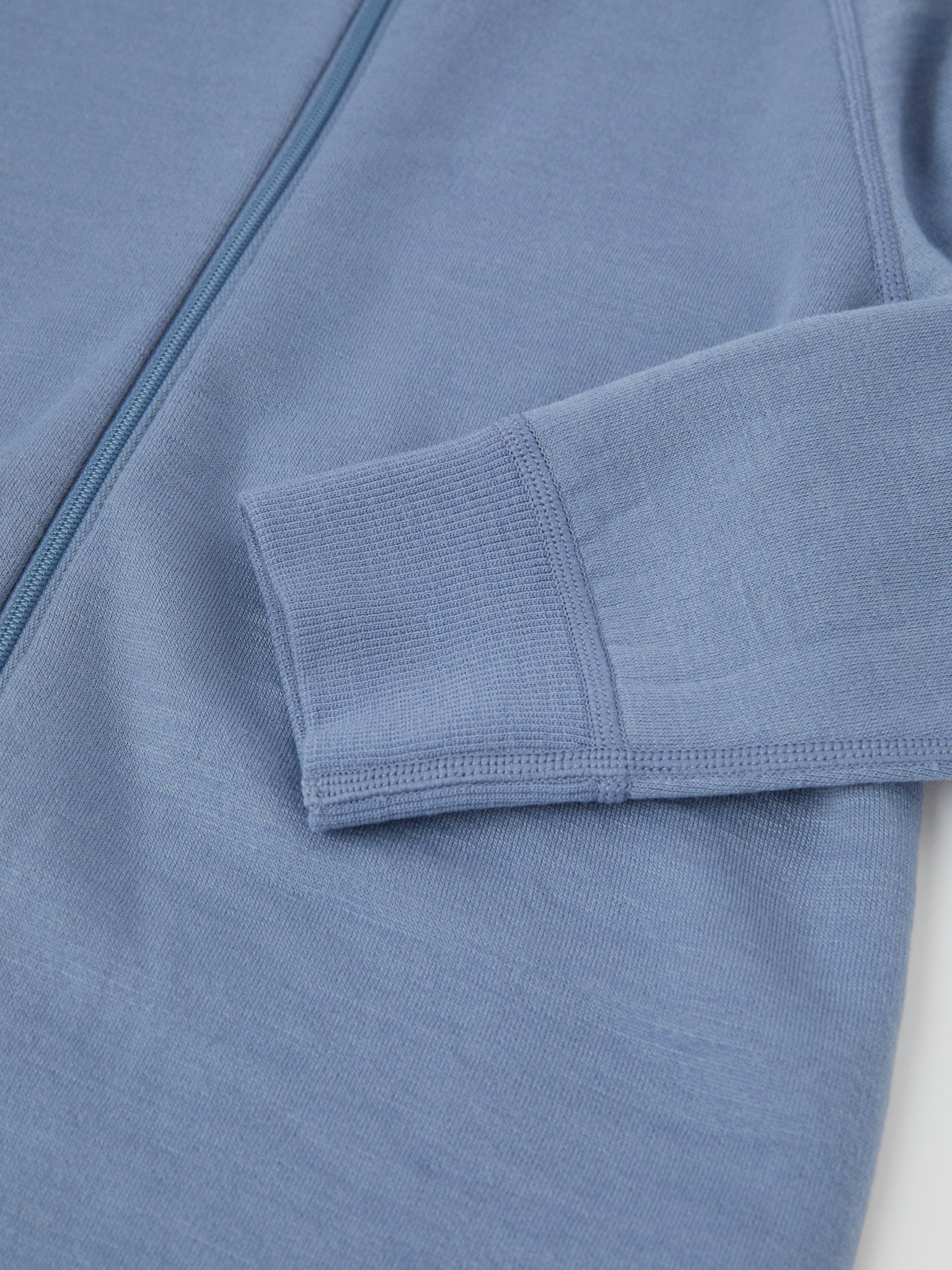 Blue Thermal Terry Merino Kids Zip Top from the Polarn O. Pyret kidswear collection. Quality kids clothing made to last.