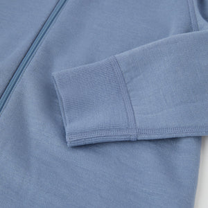 Blue Thermal Terry Merino Kids Zip Top from the Polarn O. Pyret kidswear collection. Quality kids clothing made to last.