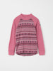 Pink Nordic Thermal Merino Kids Top from the Polarn O. Pyret kidswear collection. Made using ethically sourced materials.