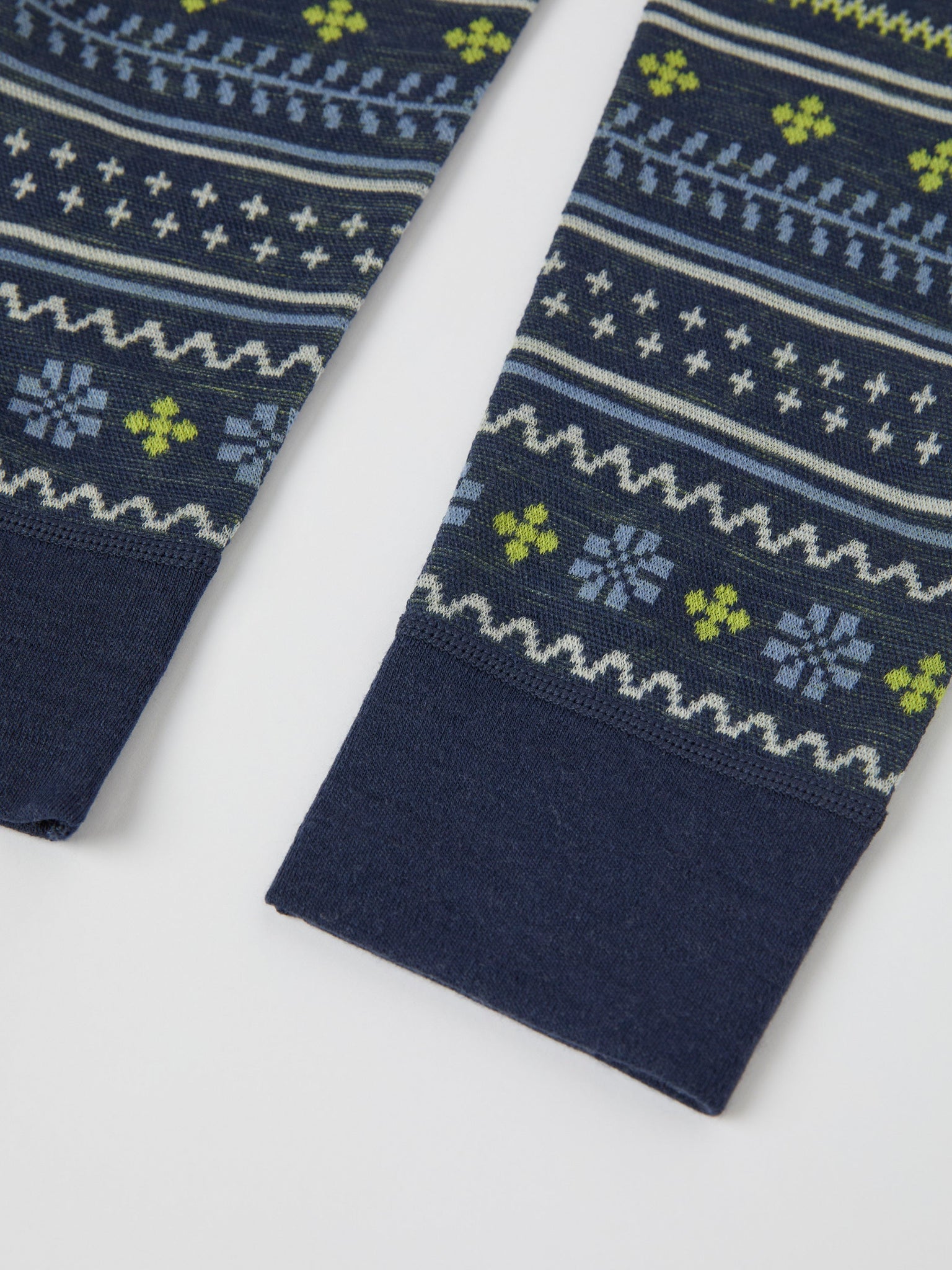 Blue Nordic Thermal Merino Kids Leggings from the Polarn O. Pyret kidswear collection. Ethically produced kids outerwear.