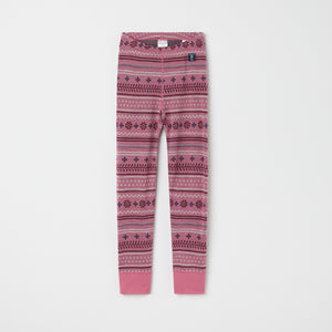 Nordic Thermal Merino Kids Leggings from the Polarn O. Pyret kidswear collection. The best ethical kids outerwear.