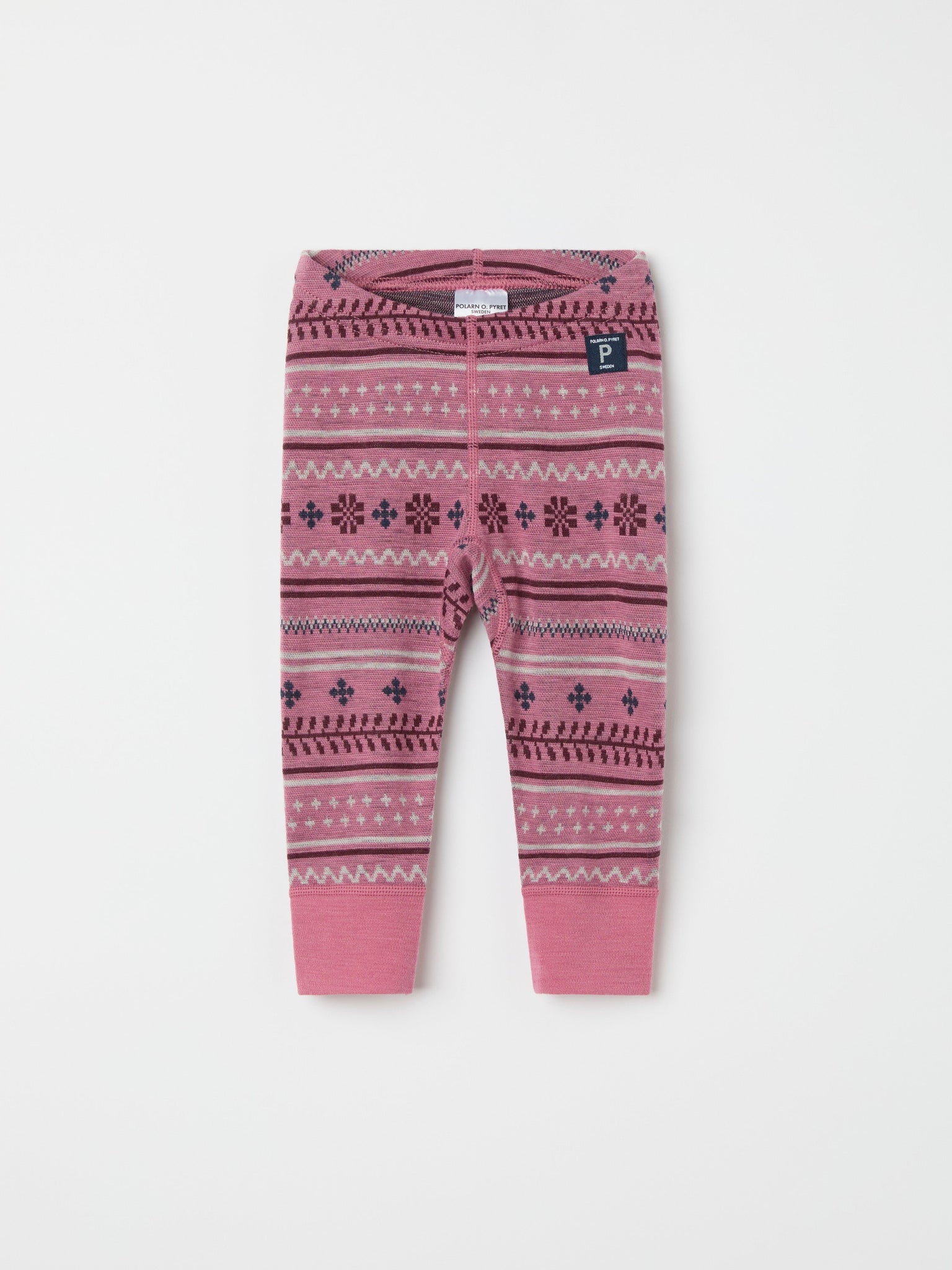 Nordic Thermal Merino Kids Leggings from the Polarn O. Pyret kidswear collection. The best ethical kids outerwear.