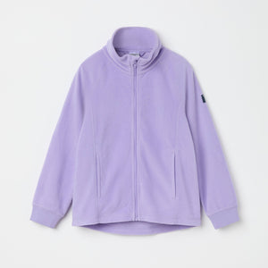 Purple Kids Thermal Fleece Zip Top from the Polarn O. Pyret kidswear collection. Ethically produced kids outerwear.