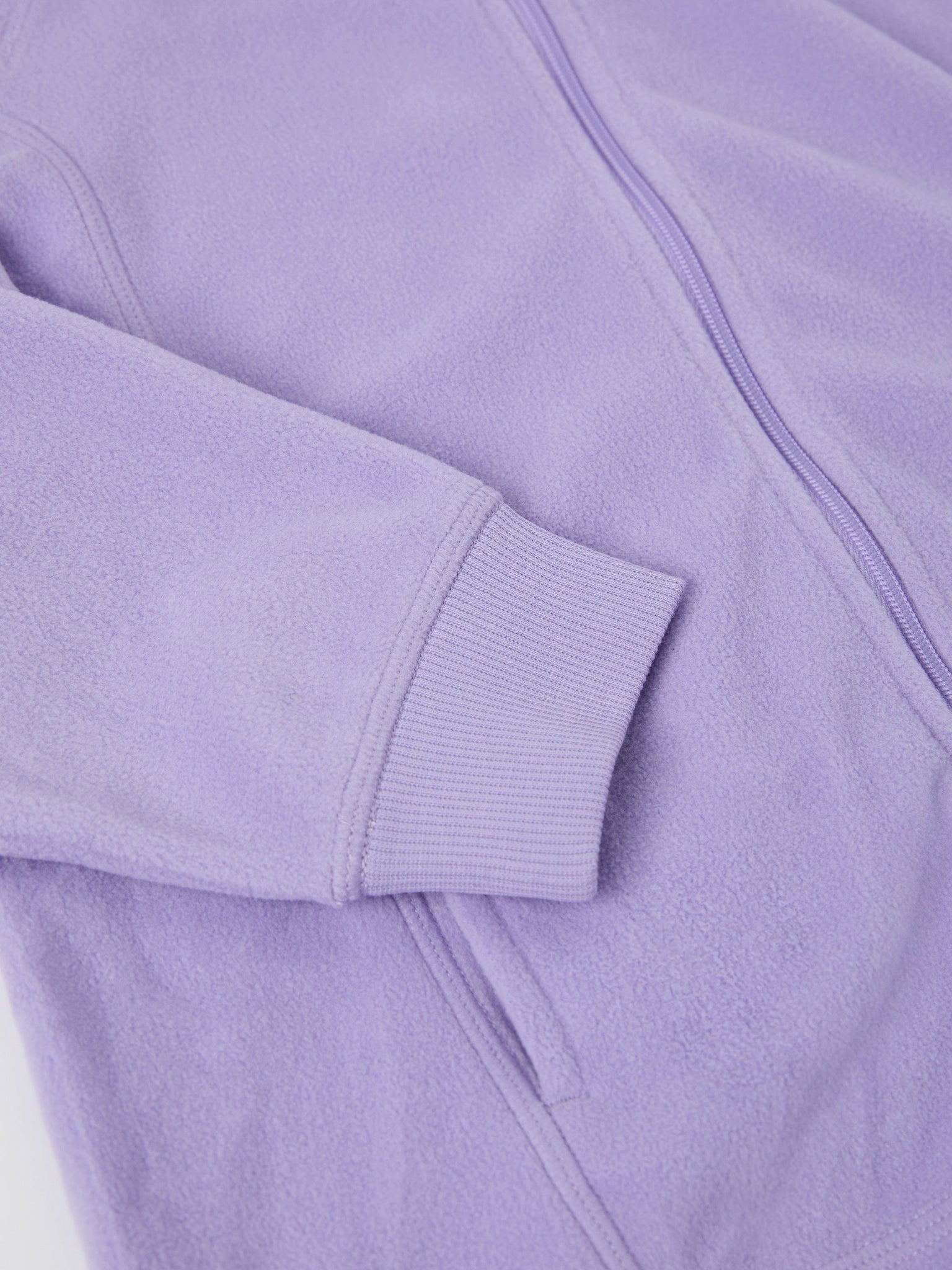 Purple Kids Thermal Fleece Zip Top from the Polarn O. Pyret kidswear collection. Ethically produced kids outerwear.