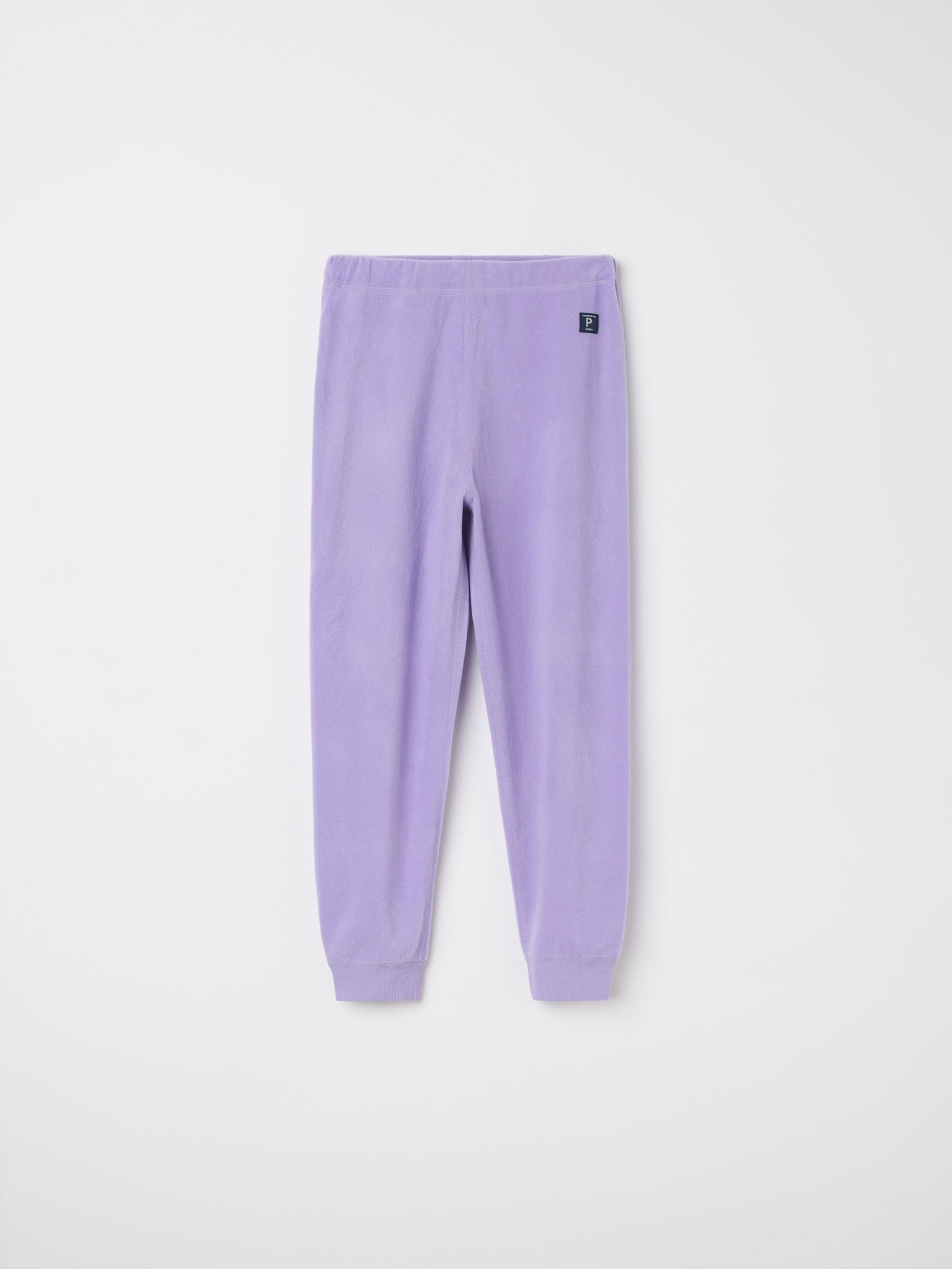 Purple Kids Thermal Fleece Trousers from the Polarn O. Pyret kidswear collection. The best ethical kids outerwear.