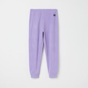 Purple Kids Thermal Fleece Trousers from the Polarn O. Pyret kidswear collection. The best ethical kids outerwear.