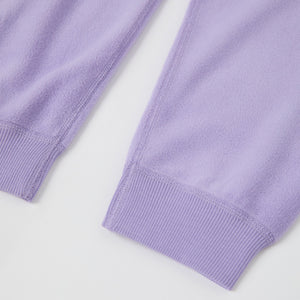 Purple Kids Thermal Fleece Trousers from the Polarn O. Pyret kidswear collection. The best ethical kids outerwear.