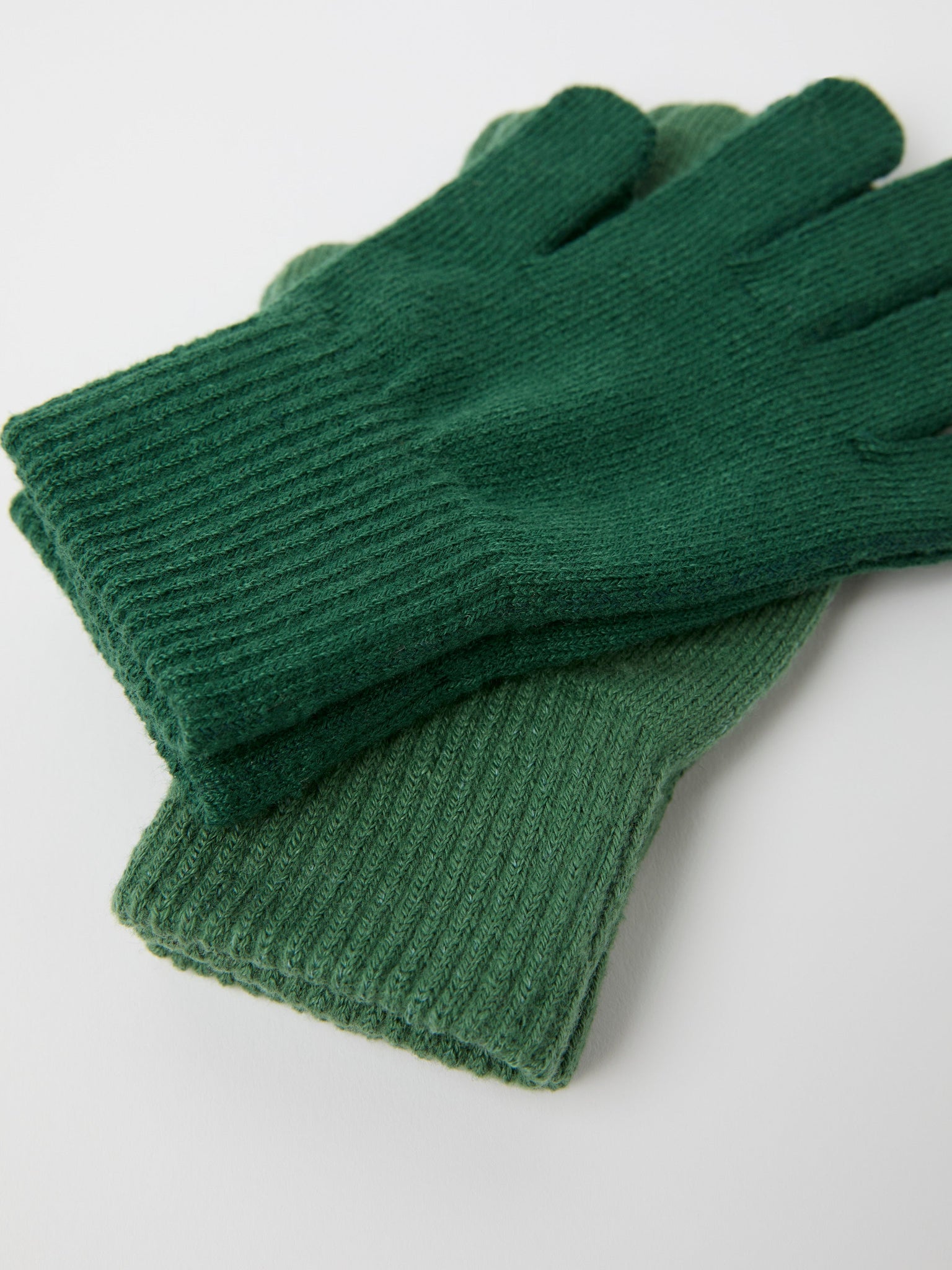 Green Two Pack Kids Magic Gloves from the Polarn O. Pyret kidswear collection. The best ethical kids outerwear.