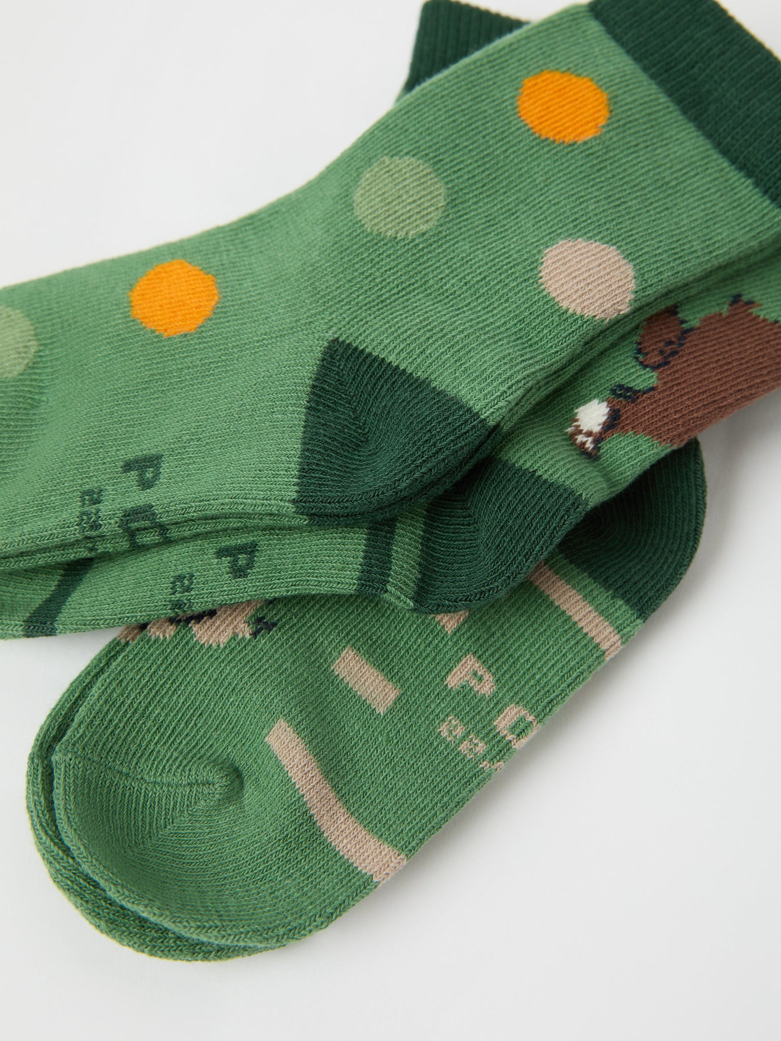 Three Pack Kids Socks from Polarn O. Pyret kidswear. Ethically produced kids clothing.