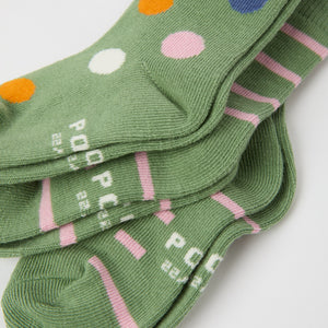 Three Pack Kids Socks from Polarn O. Pyret kidswear. The best ethical kids clothes