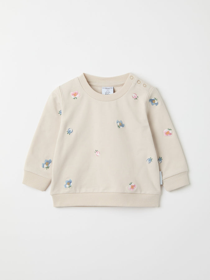 Apple Blossom Print Baby Fleece