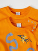 Organic Cotton Dinosaur Print T-Shirt from Polarn O. Pyret kidswear. Clothes made using sustainably sourced materials.