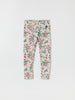 Apple Blossom Print Kids Leggings from Polarn O. Pyret kidswear. Ethically produced kids clothing.