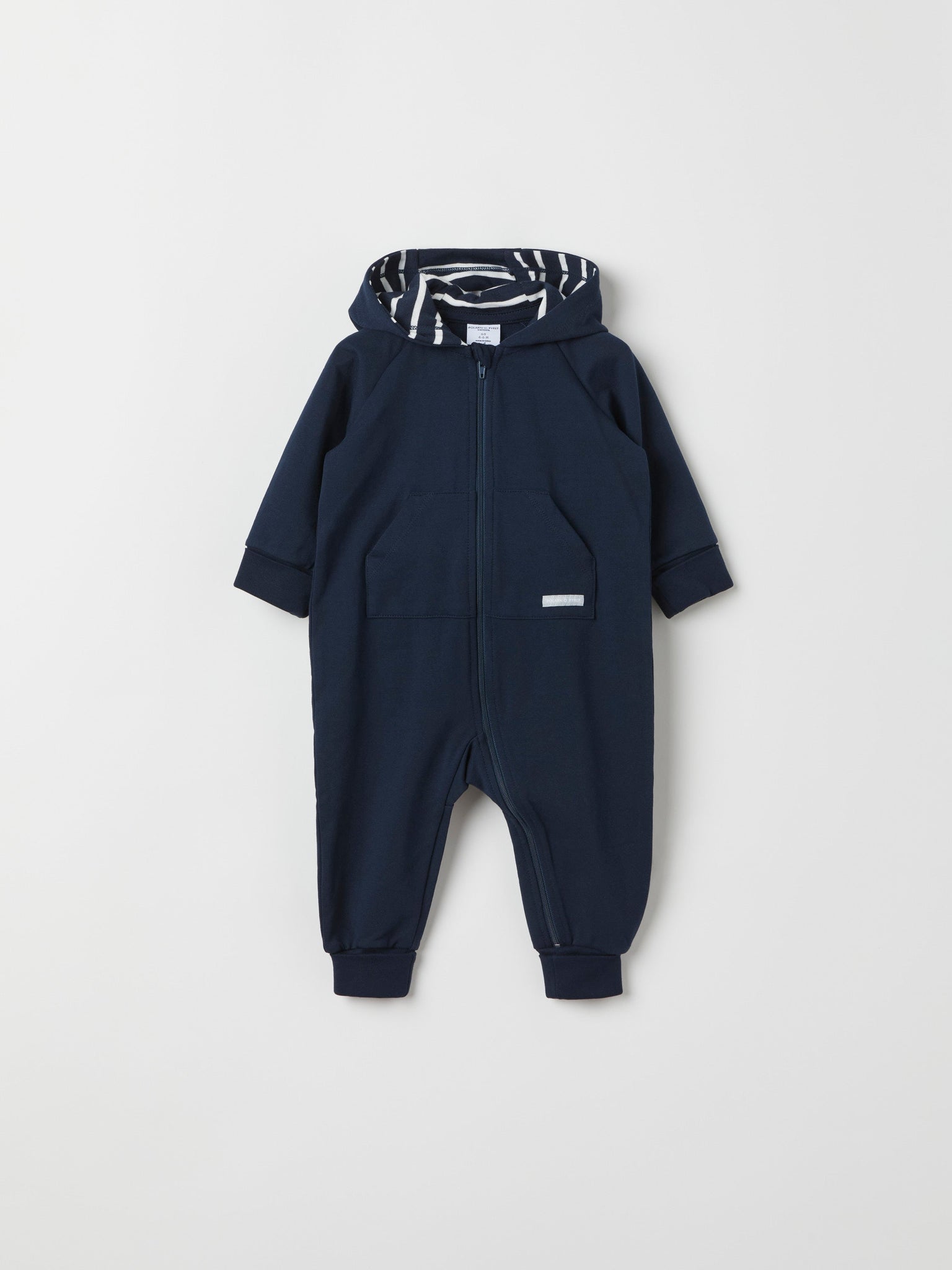 Navy Sweatshirt Baby All-in-one from the Polarn O. Pyret baby collection. The best ethical kids clothes