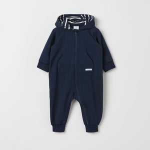 Navy Sweatshirt Baby All-in-one from the Polarn O. Pyret baby collection. The best ethical kids clothes