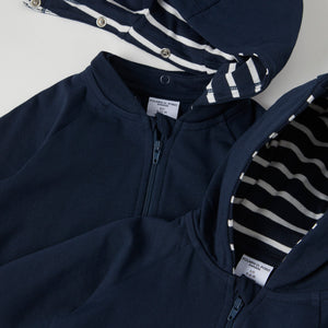 Navy Sweatshirt Baby All-in-one from the Polarn O. Pyret baby collection. The best ethical kids clothes