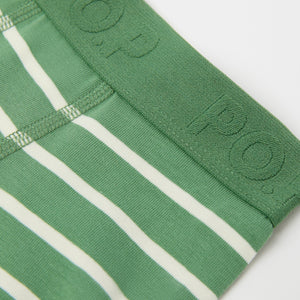  Striped Organic Cotton Boys Boxers from Polarn O. Pyret kidswear. The best ethical kids clothes