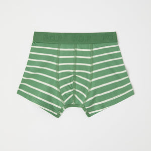  Striped Organic Cotton Boys Boxers from Polarn O. Pyret kidswear. The best ethical kids clothes